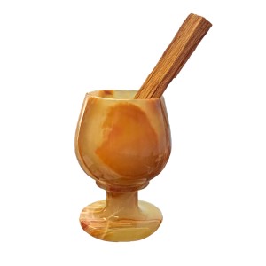 Onyx (Multi) Hand Carved Palo Santo Stick Holder H: 7 X W: 5cm Onyx (Multi) Hand Carved Palo Santo Stick Holder H: 7 X W: 5cm